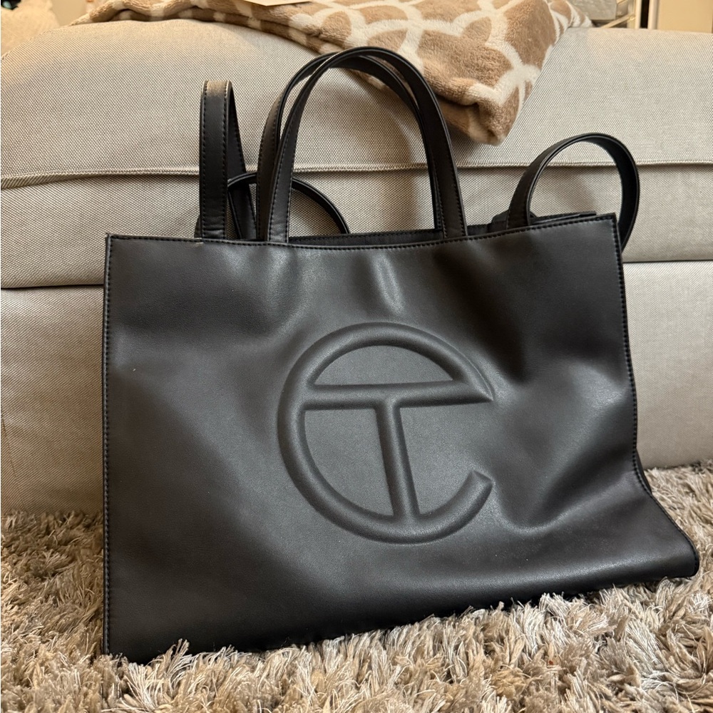 Telfar Black Tote Bag